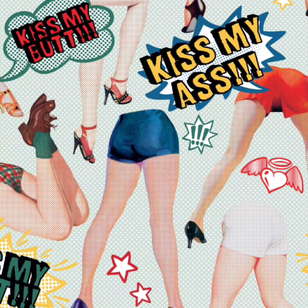 KISS MY ASS WP20378 | Malcolm Fabrics NZ