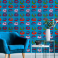NEON KISS Blue WP20379 | Malcolm Fabrics NZ