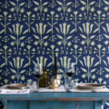 TULIPAN Indigo WP30034 | Malcolm Fabrics NZ