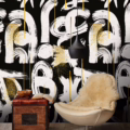GESTURAL ABSTRACTION Anthracite WP20331 | Malcolm Fabrics NZ