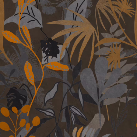 CARIBBEAN GARDEN Dark WP20487 | Malcolm Fabrics NZ