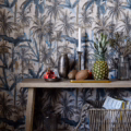 THE JUNGLE Smoke Blue WP20524 | Malcolm Fabrics NZ THE JUNGLE Smoke Blue WP20524 | Malcolm Fabrics NZ