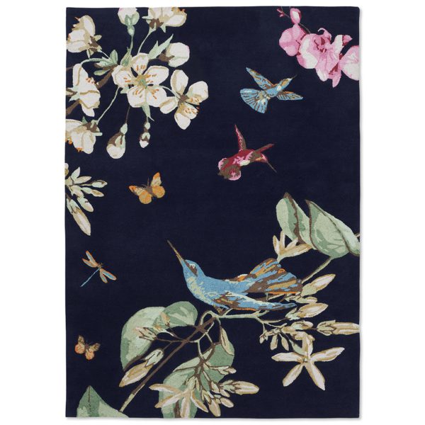 Hummingbird Navy 37818 | Malcolm Fabrics NZ