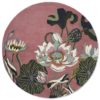 Waterlily Dusty Rose 38602 round | Malcolm Fabrics NZ