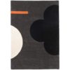 OR Geo Flower Graphite 60605 | Malcolm Fabrics NZ