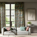 Aucuba Teal/Zest 132240 | Malcolm Fabrics NZ