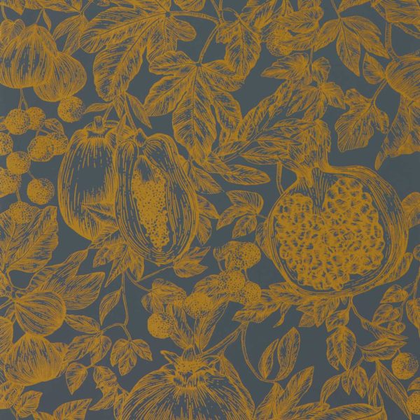 Melograno Gold/Wild Water | Malcolm Fabrics NZ