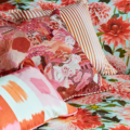 Shiruku Paprika/Fuschia/Fig Blossom 121131 | Malcolm Fabrics NZ