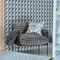 Blocks Cornflower/Black Earth/Sketched 133898 | Malcolm Fabrics NZ Blocks Cornflower/Black Earth/Sketched 133898 | Malcolm Fabrics NZ