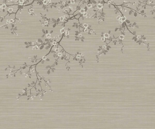 ORIENTAL BLOSSOM TAUPE | Malcolm Fabrics NZ