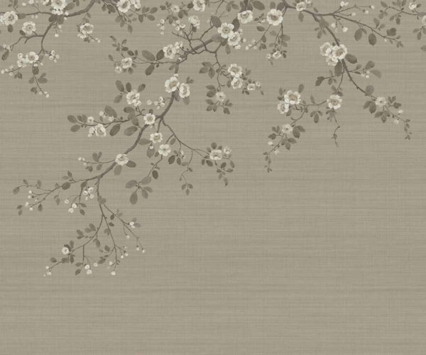 ORIENTAL BLOSSOM GOLD | Malcolm Fabrics NZ