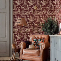 BRIXEN Maroon Wallpaper WP30137 | Malcolm Fabrics NZ