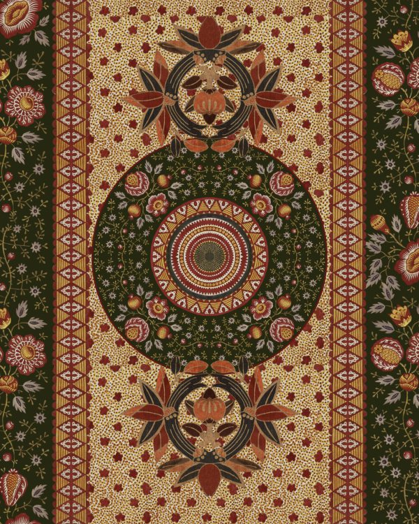 ERBSTÜCK Grün Wallpaper | Malcolm Fabrics NZ