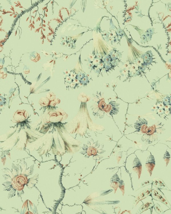 GRANDMA'S TAPESTRY Green | Malcolm Fabrics NZ