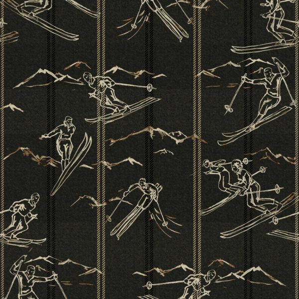 ISCHGL Peat Wallpaper | Malcolm Fabrics NZ