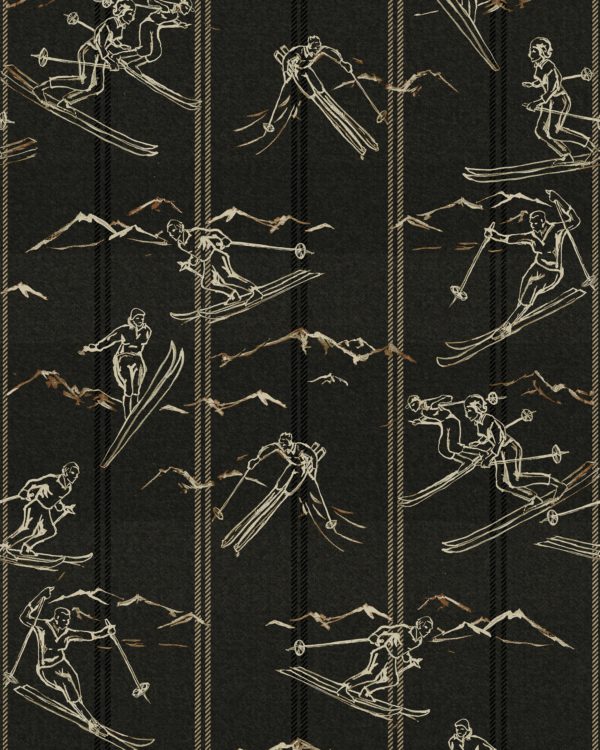 ISCHGL Peat Wallpaper | Malcolm Fabrics NZ