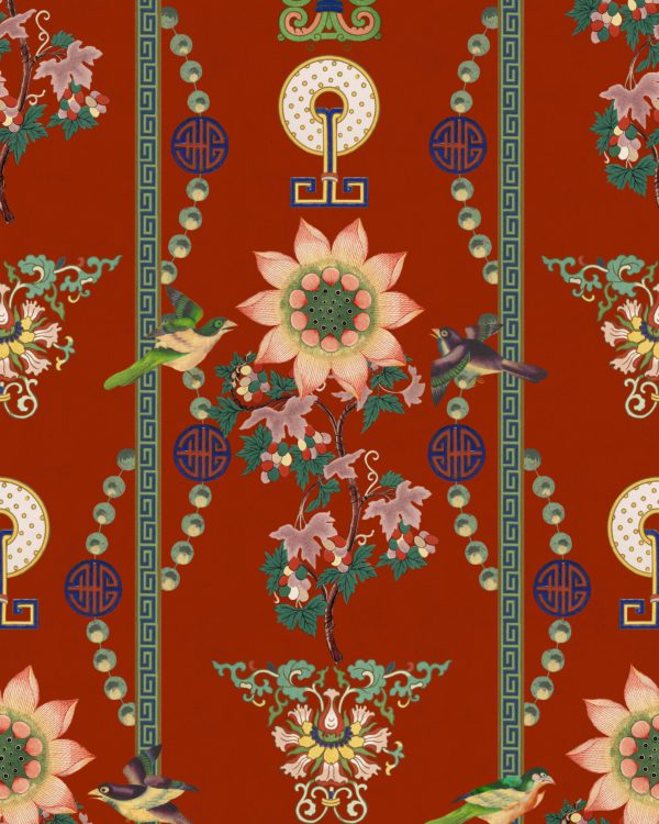 LIN YUAN Chinese Red | Malcolm Fabrics NZ