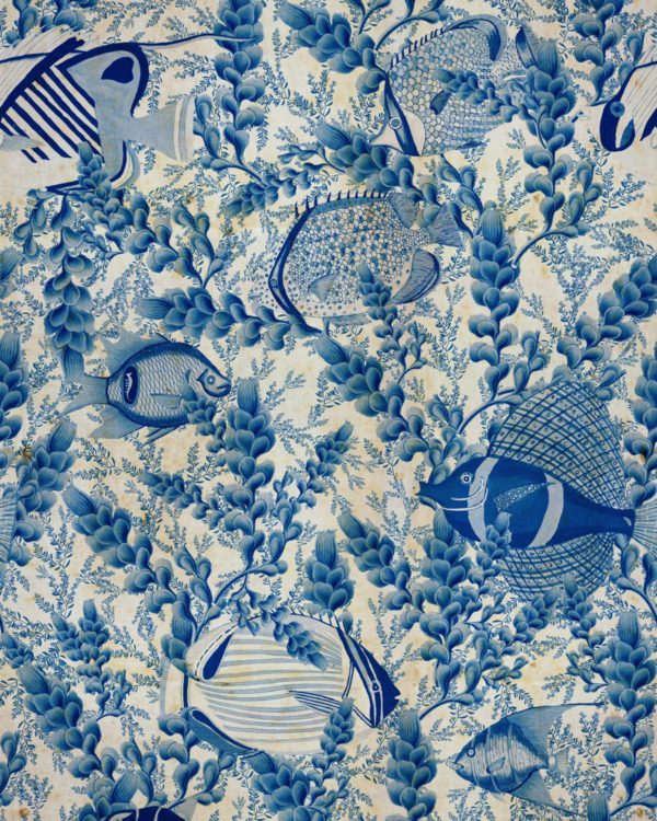 AQUARIUM Indigo | Malcolm Fabrics NZ