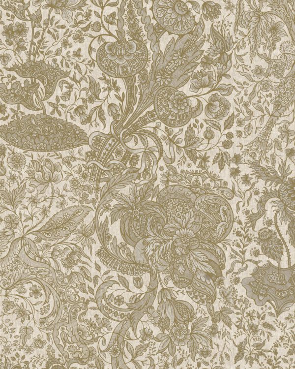 SARKOZI EMBROIDERY Taupe | Malcolm Fabrics NZ