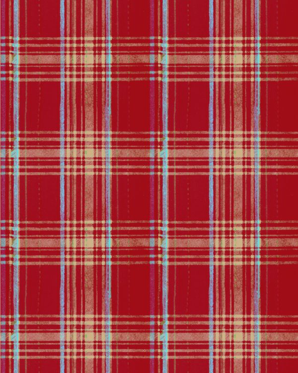 SEAPORT PLAID Red | Malcolm Fabrics NZ