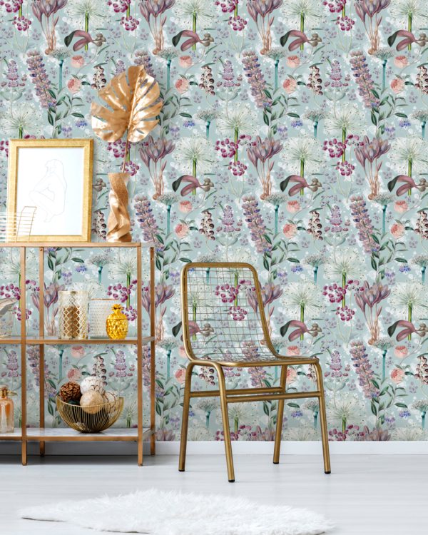 GARDEN OF EDEN Aquamarine | Malcolm Fabrics NZ