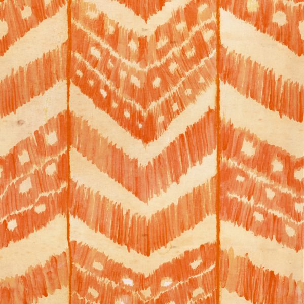 TURKISH IKAT Tangerine | Malcolm Fabrics NZ