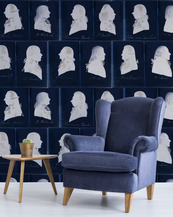 DUTCH PORTRAITS BLUE | Malcolm Fabrics NZ