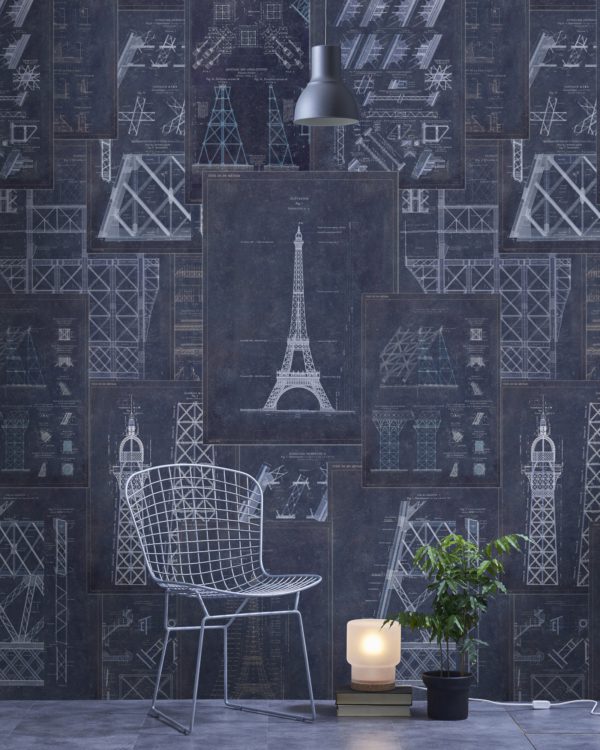 GRAND EIFFEL BLUE | Malcolm Fabrics NZ