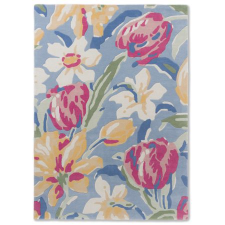 LA Tulips-China Blue 82208 | Malcolm Fabrics NZ