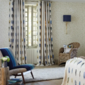 Limosa Indigo/Mustard/Stone 120338 | Malcolm Fabrics NZ