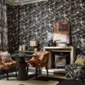 Grounded BlackEarth/Parchment - 113005 | Malcolm Fabrics NZ Grounded BlackEarth/Parchment - 113005 | Malcolm Fabrics NZ