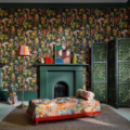Kalina Midnight/BakedTerracotta/Nectar - 113010 | Malcolm Fabrics NZ Kalina Midnight/BakedTerracotta/Nectar - 113010 | Malcolm Fabrics NZ