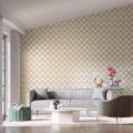 Wood Frog Gold/Parchment 113013 | Malcolm Fabrics NZ