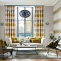 Pontia Ochre/Steel 132243 | Malcolm Fabrics NZ Pontia Ochre/Steel 132243 | Malcolm Fabrics NZ