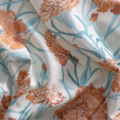 Fleur de Joie Paprika/Aqua 121250 | Malcolm Fabrics NZ Fleur de Joie Paprika/Aqua 121250 | Malcolm Fabrics NZ
