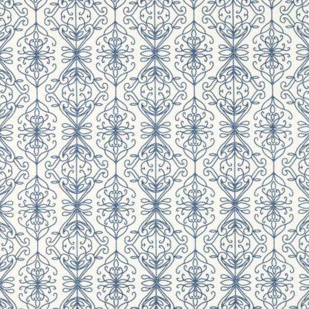 Java Linen Denim/Pearl 134068 | Malcolm Fabrics NZ