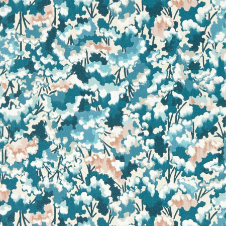 Tree Tops Midnight/Positano/Cornflower 113122 | Malcolm Fabrics NZ