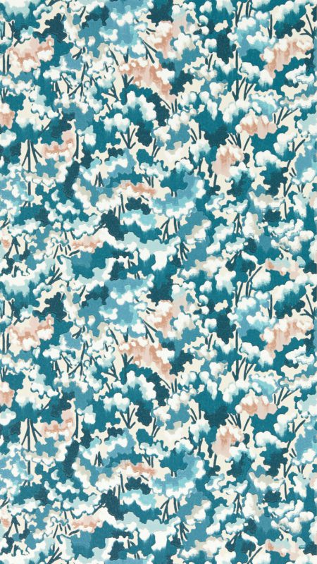 Tree Tops Midnight/Positano/Cornflower 113122 | Malcolm Fabrics NZ