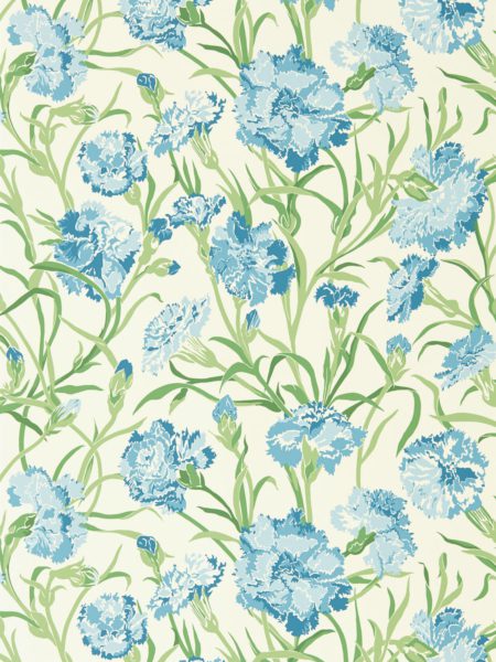 Fleur de Joie French Blue/Succulent/Soft Focus 113134 | Malcolm Fabrics NZ