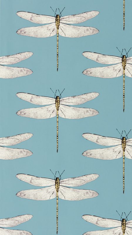 Demoiselle Cornflower/First Light/Honey 113144 | Malcolm Fabrics NZ