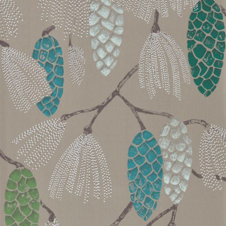 Epitome Turquoise/Pea/Gilver 111502 | Malcolm Fabrics NZ