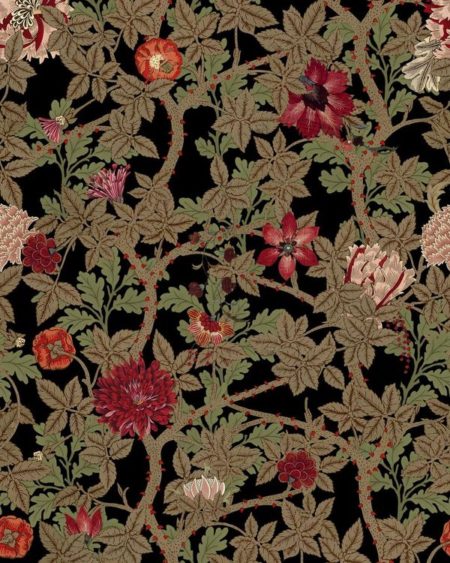 THE FLOWERING Dark WP20731 | Malcolm Fabrics NZ