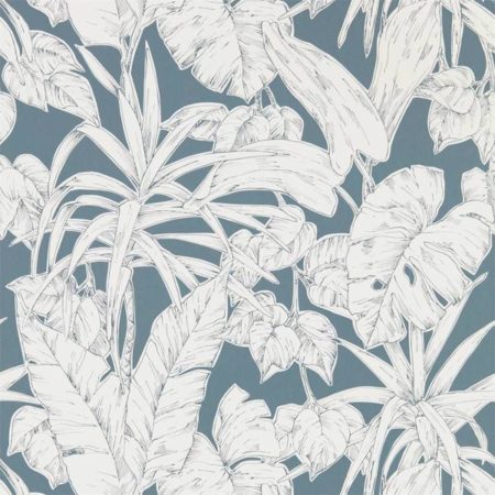 Parlour Palm Charcoal | Malcolm Fabrics NZ