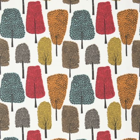 Cedar Tangerine/Sulphur/Chilli | Malcolm Fabrics NZ