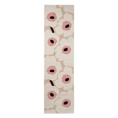 Unikko Beige/Pink 132402 Runner | Malcolm Fabrics NZ