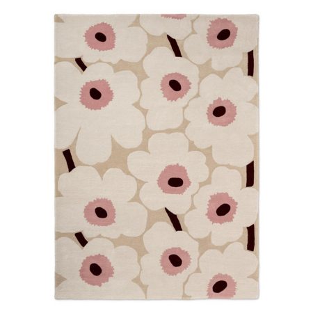 Unikko Beige/Pink 132402 | Malcolm Fabrics NZ