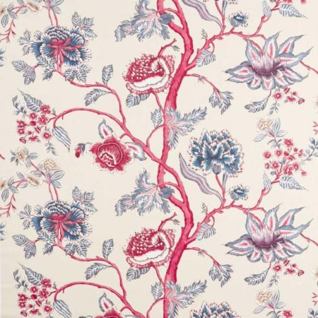 Indienne Indigo/Maroon | Malcolm Fabrics NZ