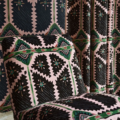 Brocha Blush/Charcoal 121346 | Malcolm Fabrics NZ