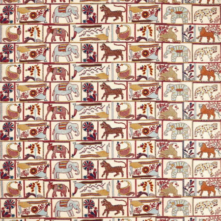 Kantha Indigo/Maroon | Malcolm Fabrics NZ