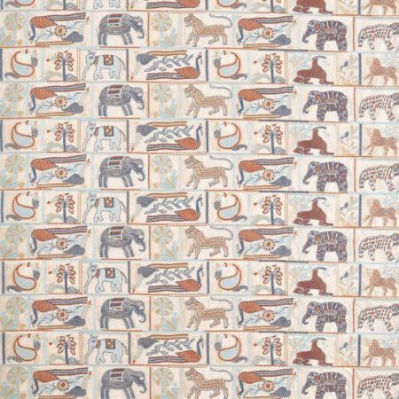 Kantha Indigo/Maroon | Malcolm Fabrics NZ